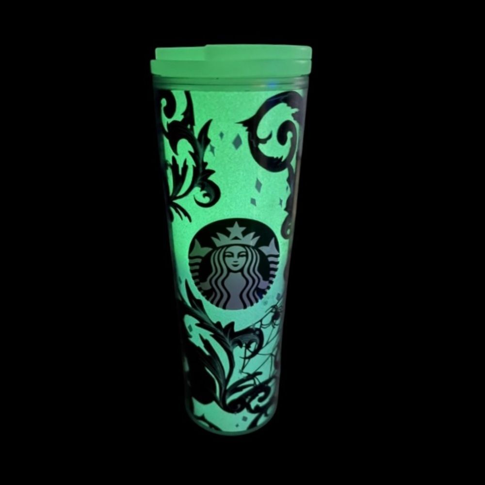 NEW Glow in Dark Starbucks Black Cat Insulated Grande Tumbler